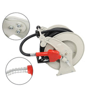 DURAFORCE 3/4" × 66' Fuel Hose Reel Retractable Diesel Hose Reel Auto Refueling Gun New