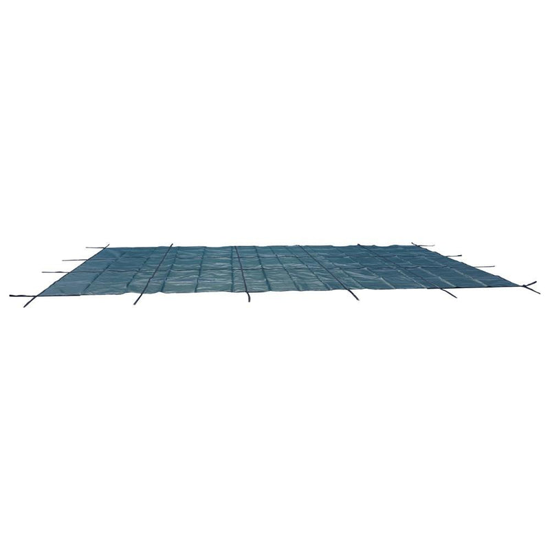 DURAFORCE Inground Pool Safety Cover For 16' × 30' Rectangle Safety Pool Covers Green Mesh
