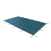 DURAFORCE Inground Pool Safety Cover For 16' × 30' Rectangle Safety Pool Covers Green Mesh