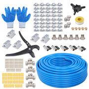 DURAFORCE 3/4" Shop Air Line Kit 300ft - Aluminum, Easy Install & Leak Resistant