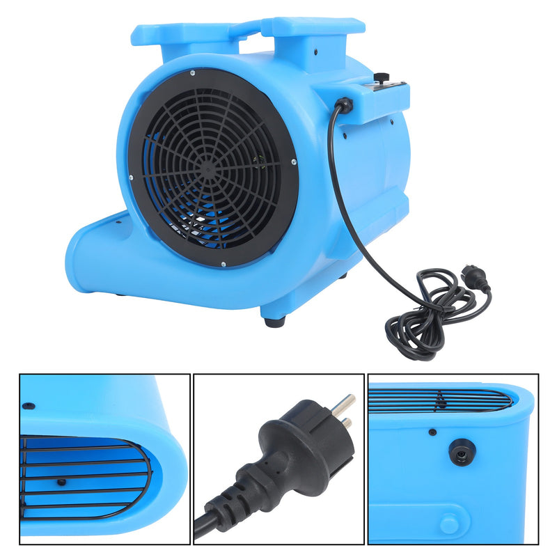 DURAFORCE 3 Speed Air Mover Carpet Dryer 1 HP 4000 CFM Floor Blower Carpet Drying Fan