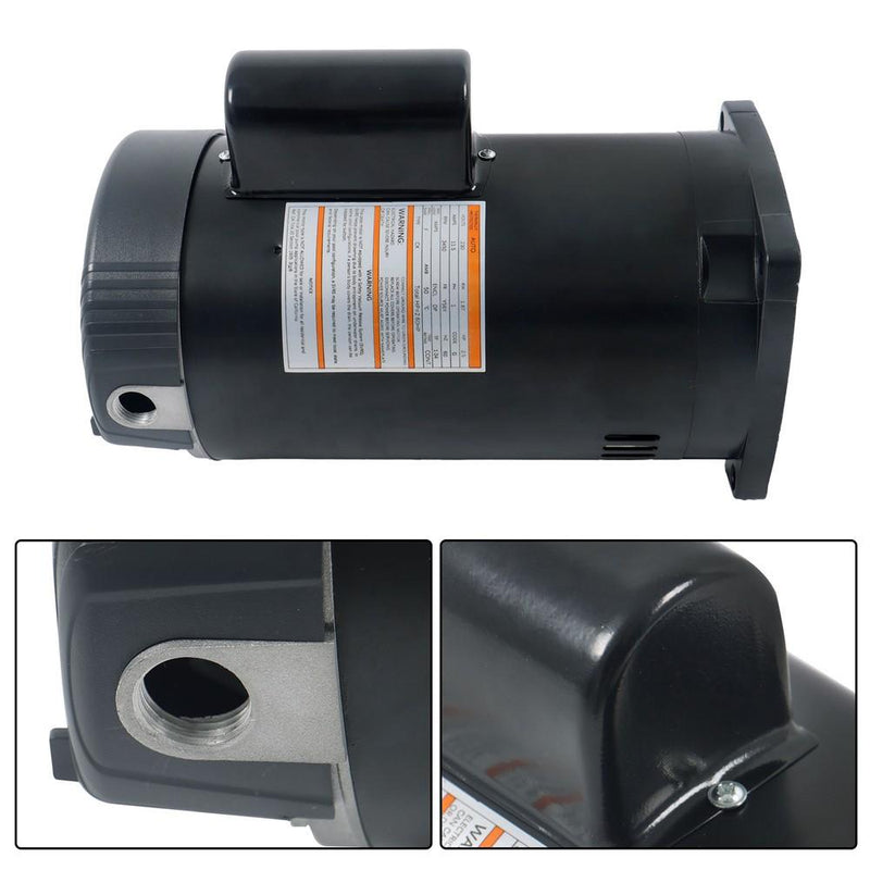 DURAFORCE B2840 B840 2.5HP Pool Pump Motor Y56Y Frame Square Flange Replacement Motor