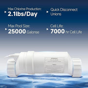 DURAFORCE For Hayward 25,000 Swimming Pool Salting Chlorine Generator W3T-CELL-9 Gallons
