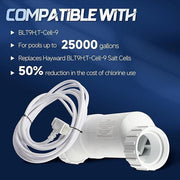 DURAFORCE For Hayward 25,000 Swimming Pool Salting Chlorine Generator W3T-CELL-9 Gallons