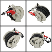 DURAFORCE 300PSI 1" × 50FT Diesel Hose Reel Fuel Hose Reel with Fueling Nozzle Retractable