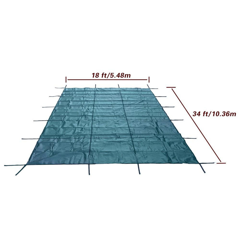 DURAFORCE Pool Safety Cover Fits For 16x32ft Rectangle Inground Pools Safety Pool Cover