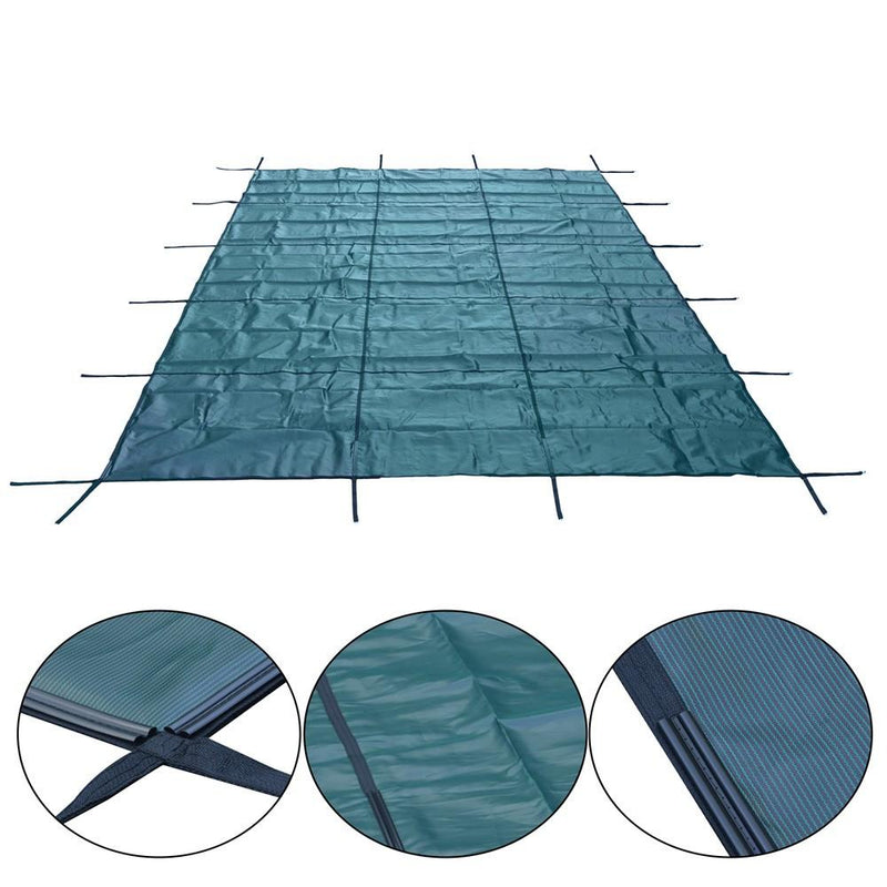 DURAFORCE Pool Safety Cover Fits For 16x32ft Rectangle Inground Pools Safety Pool Cover
