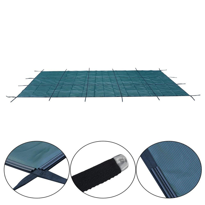 DURAFORCE Pool Safety Cover Fits For 16x32ft Rectangle Inground Pools Safety Pool Cover