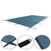 DURAFORCE Pool Safety Cover Fits For 16x32ft Rectangle Inground Pools Safety Pool Cover