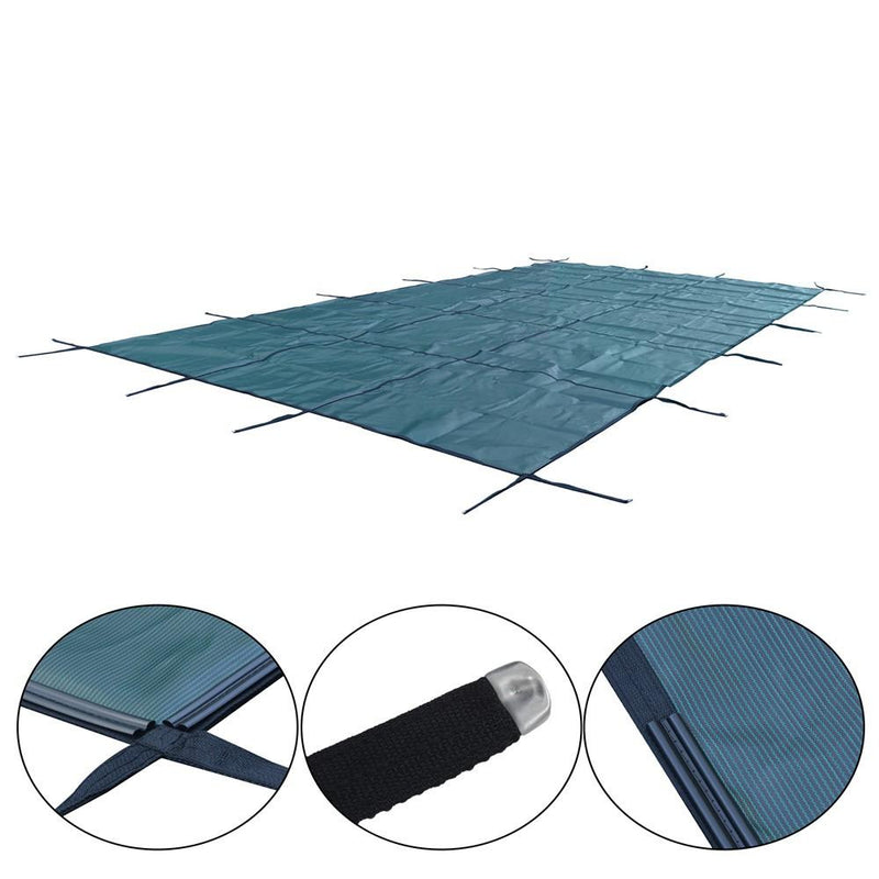 DURAFORCE Pool Safety Cover Fits For 16x32ft Rectangle Inground Pools Safety Pool Cover