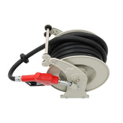 DURAFORCE 1" × 50FT Diesel Hose Reel Fuel Hose Reel with Fueling Nozzle Retractable Hose