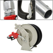DURAFORCE 1" × 50FT Diesel Hose Reel Fuel Hose Reel with Fueling Nozzle Retractable Hose