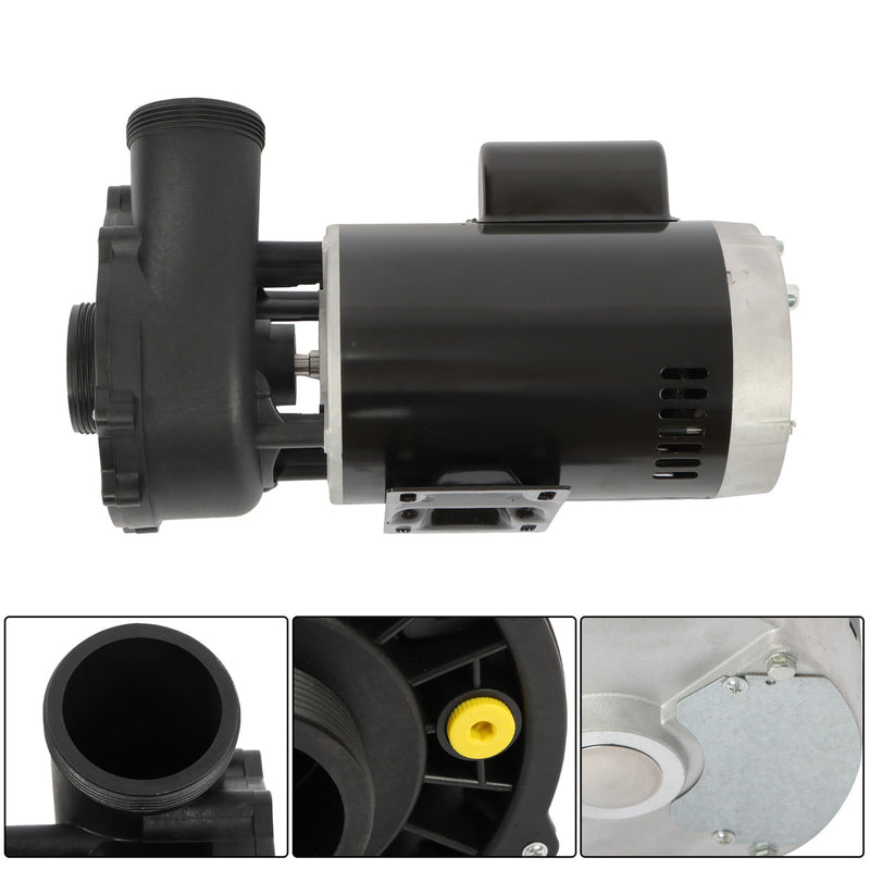 DURAFORCE 3721221-1D Spa Pump 3.0 HP 230V 2-Speed 56Y-Frame For 2" Plumbing For Hot Tub
