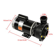 DURAFORCE 3721221-1D Spa Pump 3.0 HP 230V 2-Speed 56Y-Frame For 2" Plumbing For Hot Tub