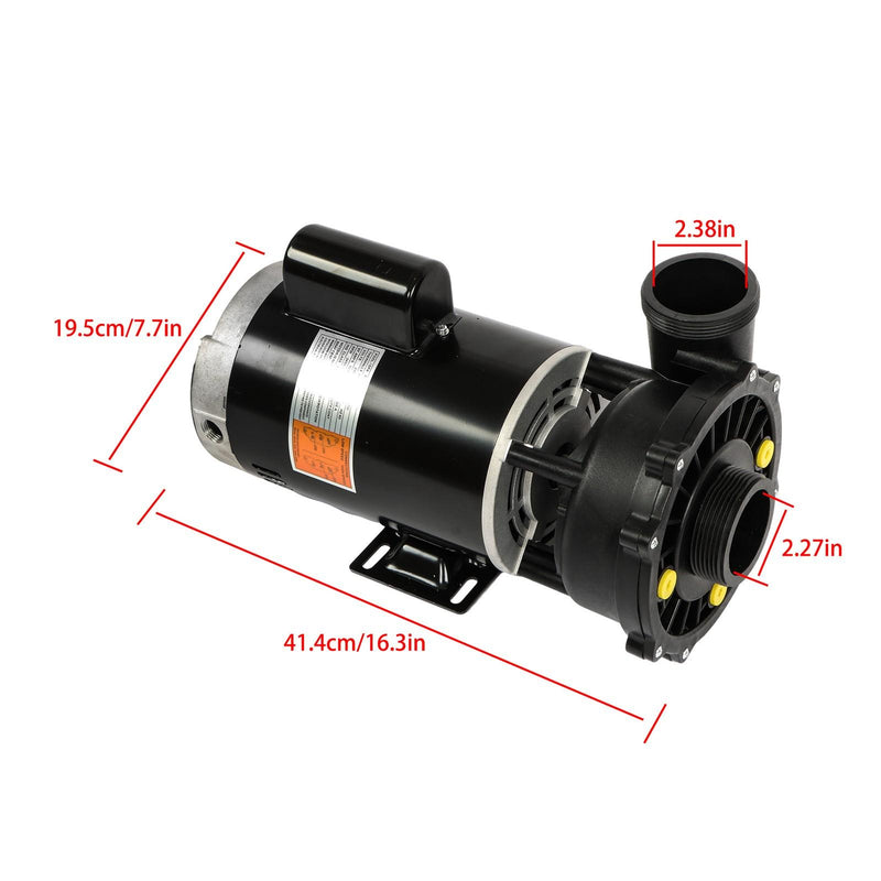 DURAFORCE 3721221-1D Spa Pump 3.0 HP 230V 2-Speed 56Y-Frame For 2" Plumbing For Hot Tub