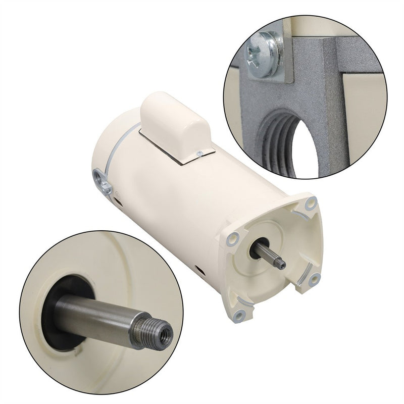 DURAFORCE 355010S Replacement Motor Energy Efficient Pool Pump Motor 1HP Square Flange