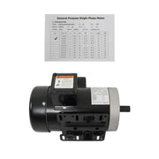 DURAFORCE 5HP General Purpose Motor 3450RPM Single Phase 208-230V 5/8"Shaft 56C Frame New