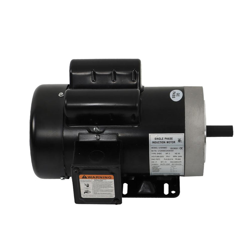 DURAFORCE 5HP General Purpose Motor 3450RPM Single Phase 208-230V 5/8"Shaft 56C Frame New