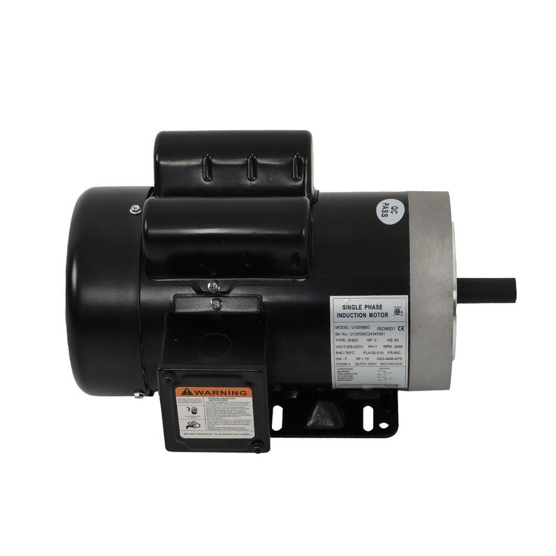 DURAFORCE 5HP General Purpose Motor 3450 RPM Single Phase 208-230V 5/8"Shaft 56C Frame