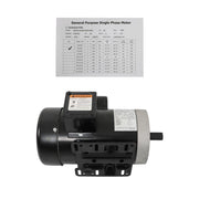DURAFORCE 5HP General Purpose Motor 3450 RPM Single Phase 208-230V 5/8"Shaft 56C Frame