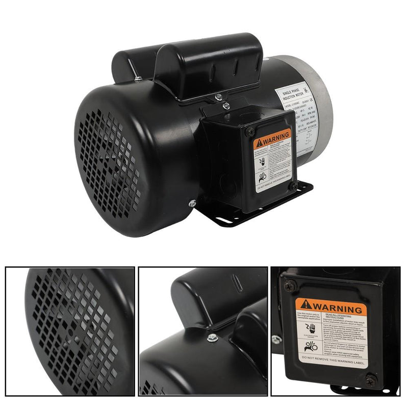 DURAFORCE 5HP General Purpose Motor 3450 RPM Single Phase 208-230V 5/8"Shaft 56C Frame