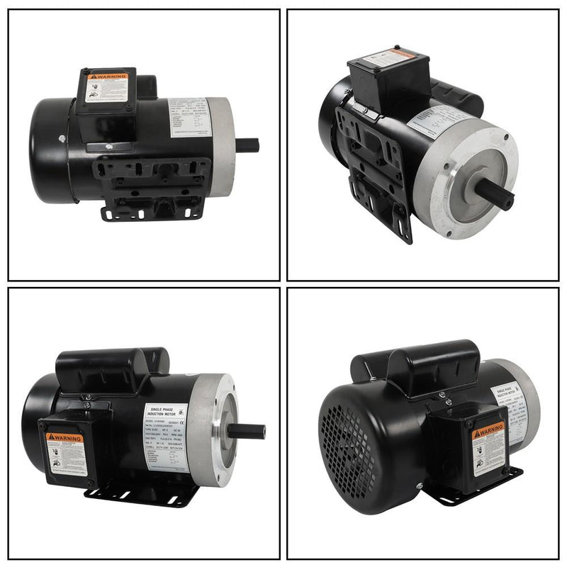 DURAFORCE 5HP General Purpose Motor 3450 RPM Single Phase 208-230V 5/8"Shaft 56C Frame