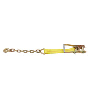 DURAFORCE 4-Pack 2 Inch x 30 Ft Chain Ratchet Straps 10000lbs with Chains & Grab Hooks