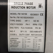 DURAFORCE 1 HP Single Phase 230/115 Volt 1800 RPM General Purpose Electric Motor