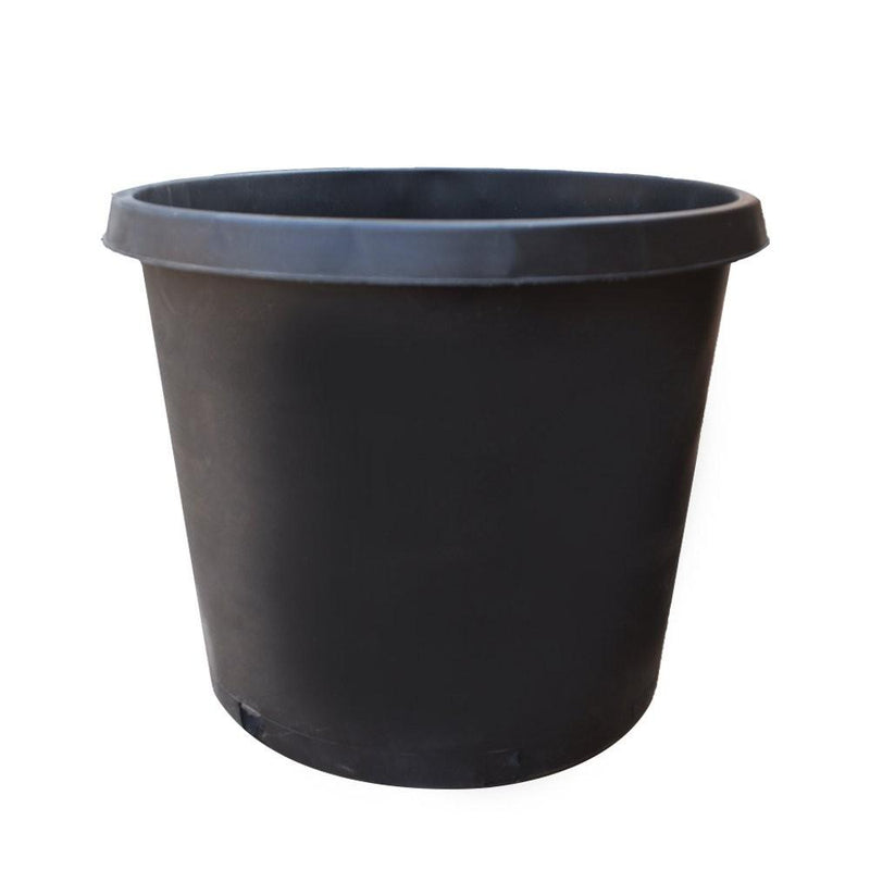 DURAFORCE 10 Pack 25 Gallon Large Premium Nursery Pot Root Garden Container Black Plastic
