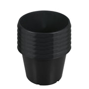 DURAFORCE 10 Pack 25 Gallon Large Premium Nursery Pot Root Garden Container Black Plastic