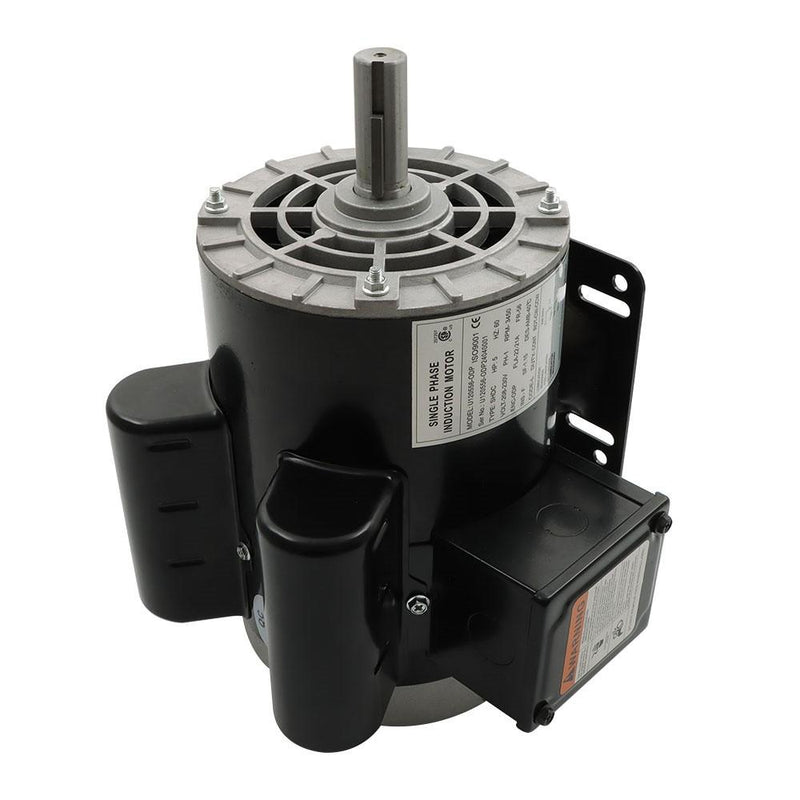 DURAFORCE 5 HP Compressor Duty Electric Motor Single Phase 3450RPM 5/8" Shaft 208V-230V