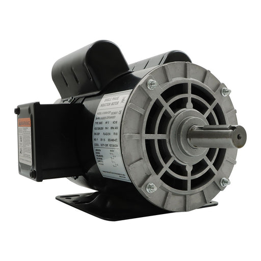 DURAFORCE 5 HP Compressor Duty Electric Motor Single Phase 3450 RPM 5/8" Shaft 208V-230V