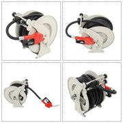 DURAFORCE Fuel Hose Reel Retractable Diesel Hose Reel 3/4" x 50' Auto Fueling Nozzle