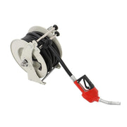 DURAFORCE Fuel Hose Reel Retractable Diesel Hose Reel 3/4" x 50' Auto Fueling Nozzle