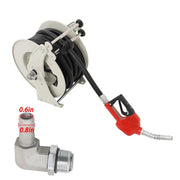 DURAFORCE Fuel Hose Reel Retractable Diesel Hose Reel 3/4" x 50' Auto Fueling Nozzle
