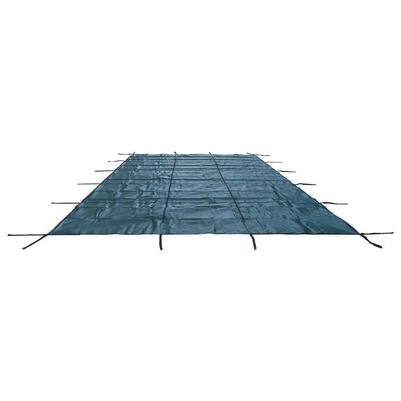 DURAFORCE Inground Pool Safety Cover Winter Pool Cover 16'x30' W/ Anchor Tools For 14'x28'