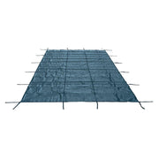 DURAFORCE Inground Pool Safety Cover Winter Pool Cover 16'x30' W/ Anchor Tools For 14'x28'