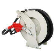 DURAFORCE 33' × 1" Fuel Hose Reel With Auto Refueling Gun Retractable Diesel Hose Reel