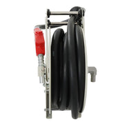 DURAFORCE 33' × 1" Fuel Hose Reel With Auto Refueling Gun Retractable Diesel Hose Reel