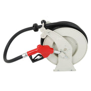 DURAFORCE 33' × 1" Fuel Hose Reel With Auto Refueling Gun Retractable Diesel Hose Reel