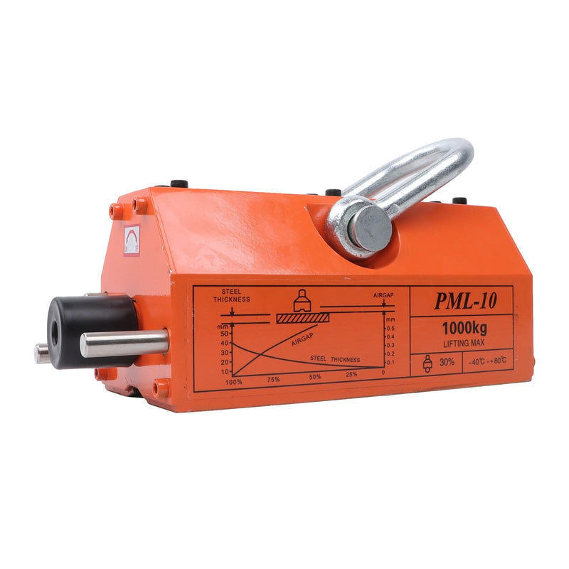 DURAFORCE Magnetic Lifter Lifting Magnet Neodymium Hoist 2200Lbs/1000kg 2 Safety Factor