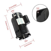 DURAFORCE 1HP 115/230V Y56Y Frame Square Flange B2848 B848 Single Speed Pump Motor Square