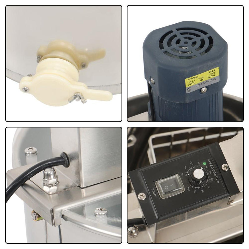 DURAFORCE 1300RPM Electric Honey Extractor 3 Frames Stainless Steel Beekeeping Equipment