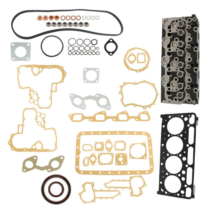 DURAFORCE V2203 Complete Cylinder Head with Full Gasket Kit Fits For Kubota Engine Bobcat