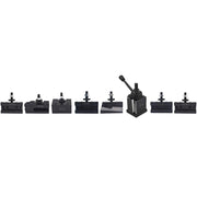 DURAFORCE 7 Pack BXA 250-222 Wedge Type Tool Post Set For Lathe 10 - 15" With Tool Holders