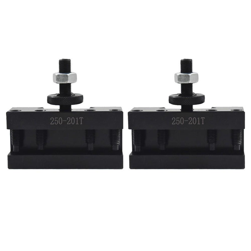 DURAFORCE 7 Pack BXA 250-222 Wedge Type Tool Post Set For Lathe 10 - 15" With Tool Holders