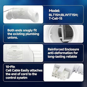 DURAFORCE Fit For Hayward-W3T-CELL-15 Salt Cell with 15-ft Cable - 40,000 Gallons