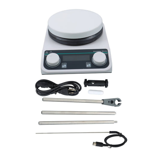 DURAFORCE Laboratory Hot Plate Magnetic Stirrer with Heating Magnetic 200-1500rpm,3L 280℃