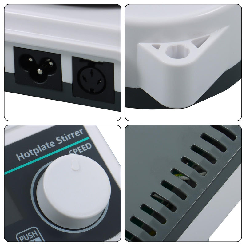 DURAFORCE Laboratory Hot Plate Magnetic Stirrer with Heating Magnetic 200-1500rpm,3L 280℃