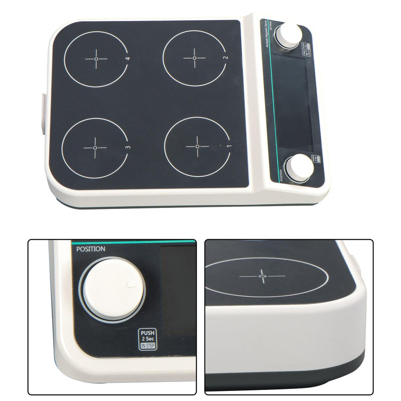 DURAFORCE 4 * magnetic stirrer Of 4x500ml 120℃/248℉ 50-1200RPM, 110*110mmPlate